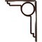 Ekena Millwork Maria Wrought Iron Bracket, (Single center brace), Antiqued Copper 1 1/2"W x 5 1/2"D x 8"H BKTM01X05X08SMAACO - alternate 7